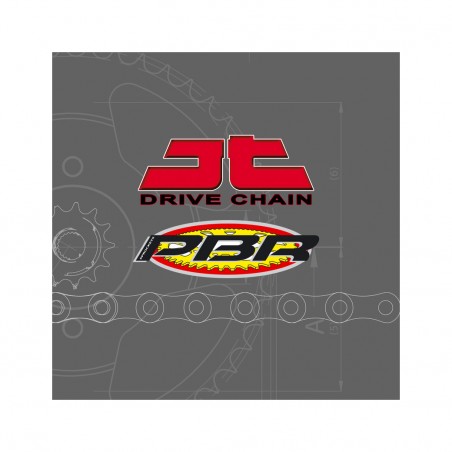 JT DRIVE CHAIN Kit de cadena Standard corona ultraligero 520HDS 13/48 3036907