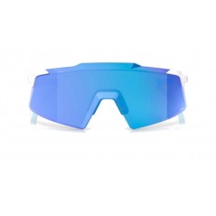 100% BICYCLE GLASSES FOR CYCLING SPORTS AEROCRAFT MATTE WHITE HIPER BLUE MIRROR 196261017755