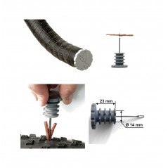 EFFETTO MARIPOSA Tool makes tubeless repair easier, stores like a handlebar plug TAPPABUCO TYRE KIT 1,5 7640164681375
