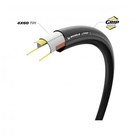 MICHELIN Tire for bicycle LITHION4 700X32 PERFORMANCE LINE PLEGABLE 32-622 724940