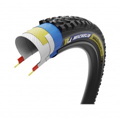 MICHELIN Cubierta neumatico para bicicleta WILD ENDURO TRASERA 29X2.40 RACING LINE PLEGABLE 61-622 724958