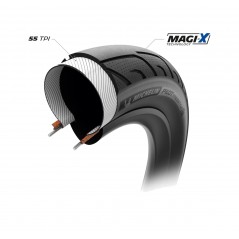 MICHELIN Cubierta neumatico para bicicleta PILOT FREESTYLE 20X2.30 RACING LINE BMX RIGIDA 58-406 724961