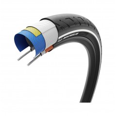 MICHELIN Cubierta neumatico para bicicleta CITY STREET 700X35C PERFORMANCE LINE RIGIDA 37-622 724965