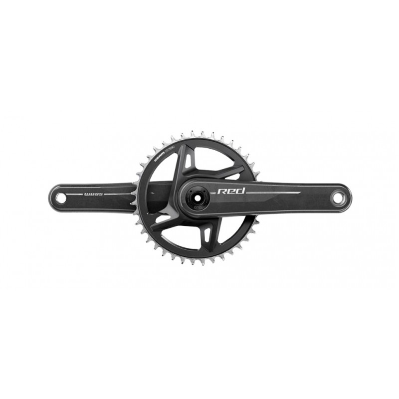 SRAM CRANKSET AND PLATE SET RED E1 XPLR DUB WIDE DIRECT MOUNT 42D CARBONO 108475VAR