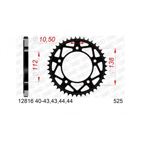 AFAM Corona acero estándar 12816 525 1074462005