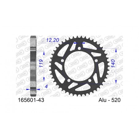 AFAM aluminum crown 165601 520 1122397001