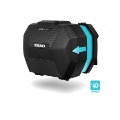 SHAD Carbon-look expandable side cases SH38X D0B38106