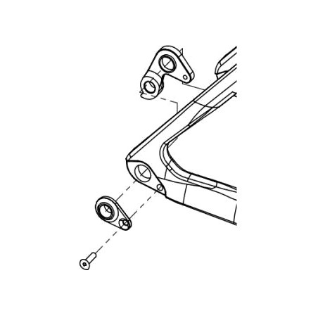 LOOK Puntera de cambio soporte para bicicleta derecha con disco 765 OPTIMUM 2 61018