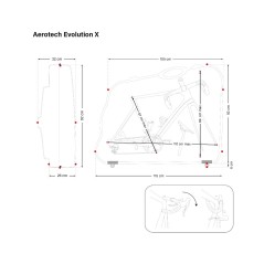 SCICON Maleta de viaje para bicicleta AEROTECH EVOLUTION X TSA BIKE TRAVEL CASE 117X96X37 - 14,20 KG 8023848125874
