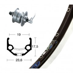WINORA Rueda de aluminio RD 28X1.75 DH3N72 QR 36O ZAC 19 NIRO 703165VAR
