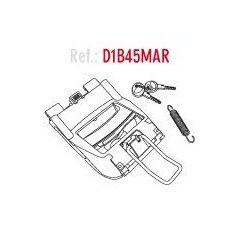 SHAD Spare cylinder lock key set for suitcase SHAD SH45 SHAD SH45 D1B45MAR