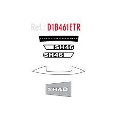 SHAD SPARE ADHESIVE SPARE STICKERS TOP CASE BAGS OR TRUNK SH46 (2010) SH46 (2010) D1B461ETR