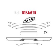 SHAD recambio de Adhesivos para baul maleta SH 46 SH46 D1B46ETR