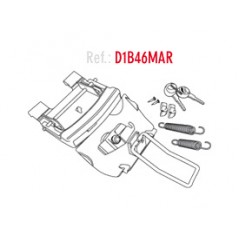 SHAD Recambio Conjunto Bombín Llave Cierre Tirador SH46 SH 46 para Baul o Maleta de la Marca D1B46MAR