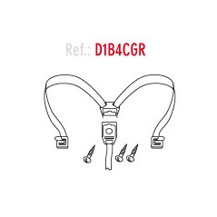 SHAD Recambio cierre gomas tiras elasticas internas baul maleta SH46 SH43 SH42 D1B4CGR