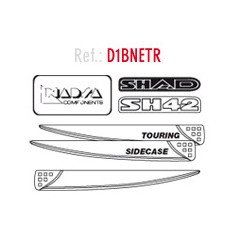 SHAD Recambio adhesivos pegatinas TOP CASE baul o maleta SH42 D1BNETR