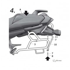 SHAD Anclajes soportes fijaciones herrajes maletas laterales Side Master H0VF10SF