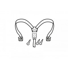 SPARE PLASTIC ZIPPER WITH INTERNAL STRAPS, TRUNK OR BAG