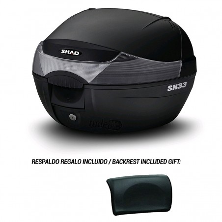 MOTORCYCLE REAR TRUNK BACK SUITCASE WITH GIFT BACKREST