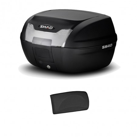 SHAD Baul maleta trasera moto con respaldo de regalo SH40 SH40RE1