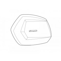 Side cover spare left aluminum side suitcase  SH35