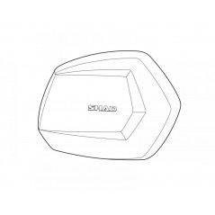 Side cover spare right aluminum suitcase  SH35