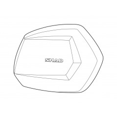 Side cover spare right aluminum suitcase  SH35