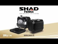 SHAD Aluminum left side case TR47L TERRA BLACK EDITION D0TR47100LB