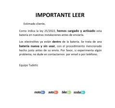 BS BATTERY Bateria BT12A-BS sin mantenimiento de 12V y 10AH para motos [MEJORADO] 14448