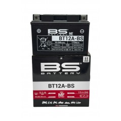BS BATTERY Bateria BT12A-BS sin mantenimiento de 12V y 10AH para motos [MEJORADO] 14448