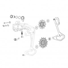 SRAM Inner cage with bolts for rear derailleur SX/NX EAGLE/GX EAGLE AXS 103650