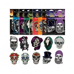 AROMA CAR Ambientador de celulosa con diseño día los muertos 02162AVAR