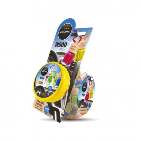 AROMA CAR Ambientador en madera 4,5 ML (60 UDS) SMALL WOOD 02169Z