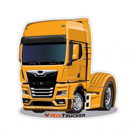 WINTRUCKER Man type sticker 10X10CM 07300