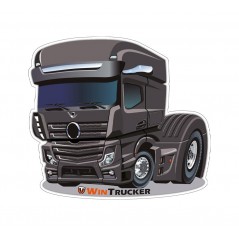 WINTRUCKER Pegatina tipo mercedes 10X10CM 07302