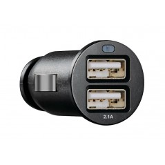 LAMPA Dual USB fast charging car charger 12/24V 2500MA LAM38826