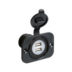 LAMPA Double USB socket for charging devices MAX 2100 MA LAM39005