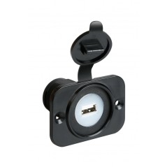 LAMPA USB socket for pressure mounting 12/24V LAM39006