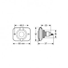 LAMPA Conector din con capa de protección LAM39007