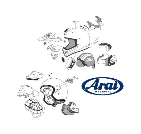 ARAI Recambio cubiertas laterales casco 8008937001