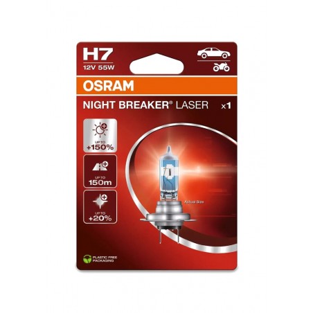 OSRAM Lamp for lighthouse H7 NIGHT BREAKER LASER LIGHT 12V 55W PX26D - 1 UD 1129534