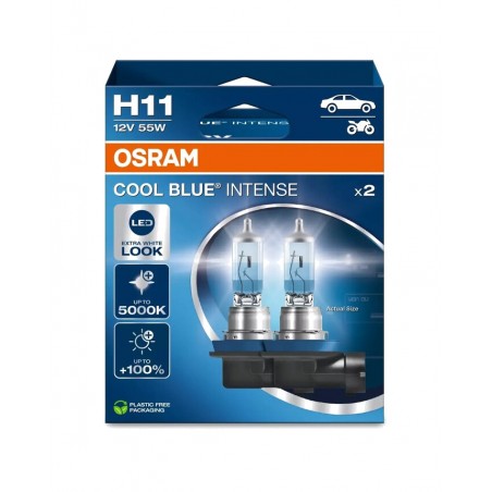 OSRAM Headlight lamp with high beam COOL INTENSE H2 12V 55W - 2 UDS 1129543