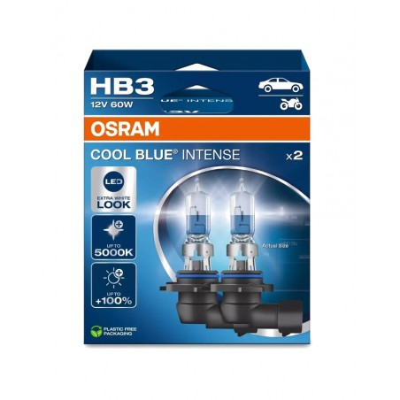 OSRAM Headlight lamp with high beam COOL INTENSE HB3 12V 60W - 2 UDS 1129544