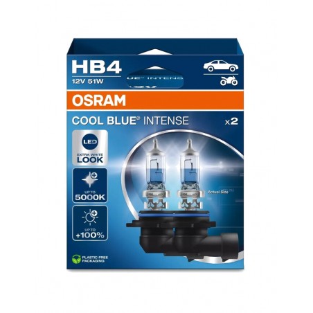 OSRAM Headlight lamp with high beam COOL INTENSE HB4 12V 51W - 2 UDS 1129545