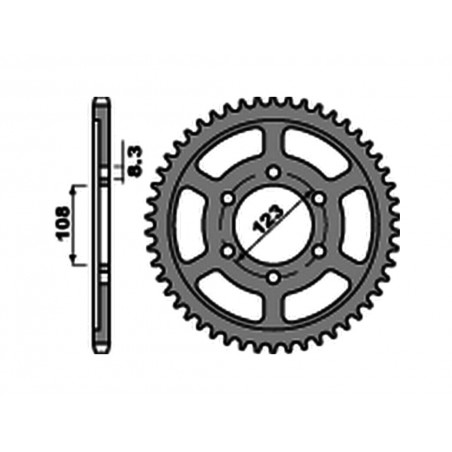 PBR Corona de acero estándar 4606 - PASO 428 1075367003