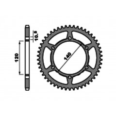 PBR Standard steel crown 475 - PASO 520 1075402008