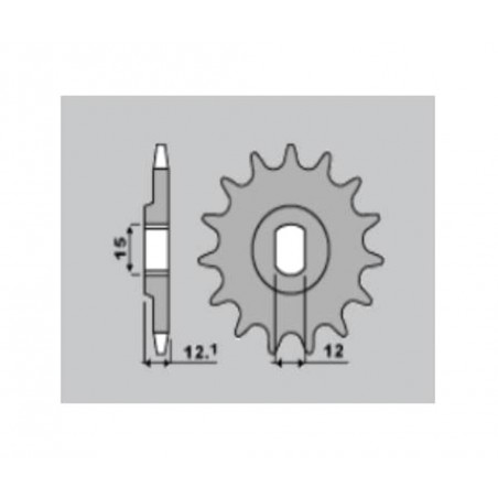 PBR Standard steel pinion 2105 - 428 1125391001