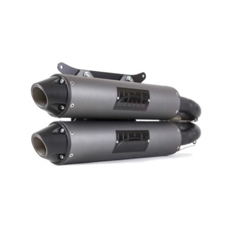 HMF Brushed Stainless Steel Off-Road Vehicle Muffler PERFORMANCE SERIES 1073881
