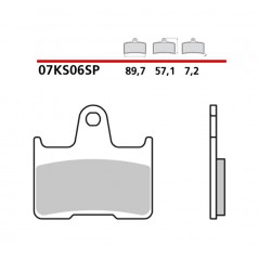 BREMBO SINTERED BRAKE PADS 07KS06SP 1122630