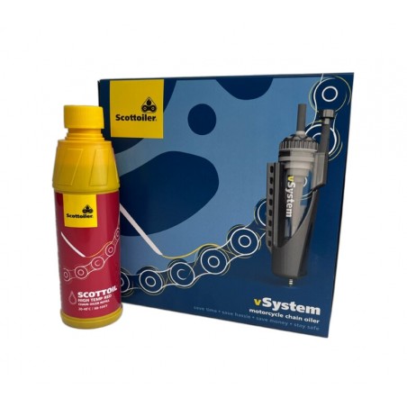 SCOTTOILER Sistema de lubricación para cadena con lubricante alta temperatura VSYSTEM UNIVERSAL EDITION 1123107